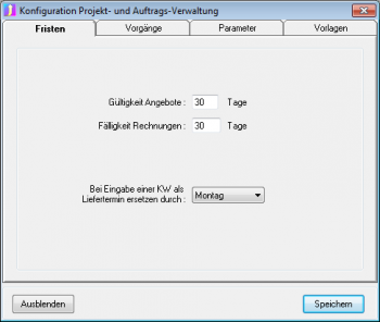 CRM TelMarkt Angebot Rechnung Fristen
